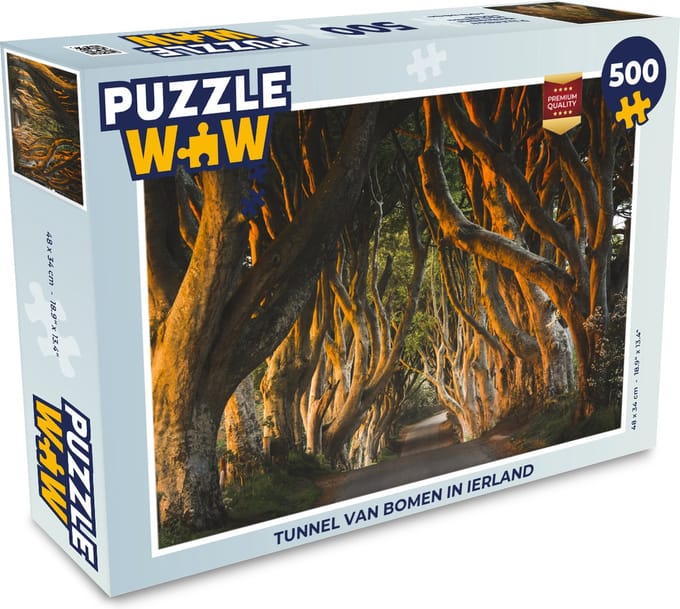 Puzzel Tunnel van bomen in Ierland - Legpuzzel - Puzzel 500 stukjes