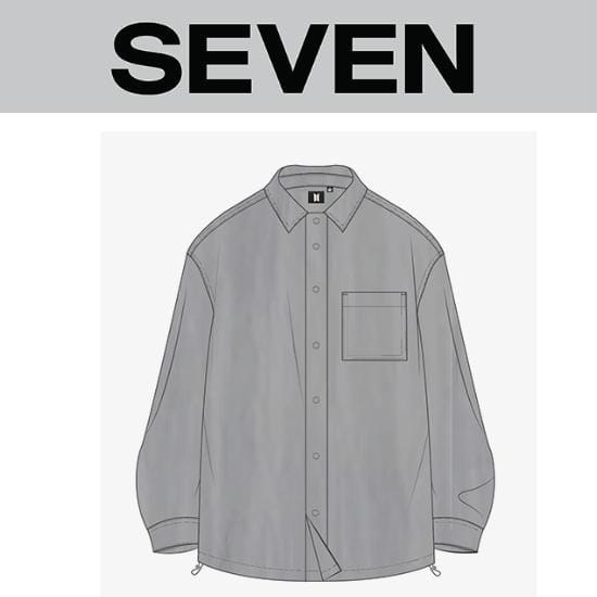 Chemise BTS Jungkook SEVEN L gray