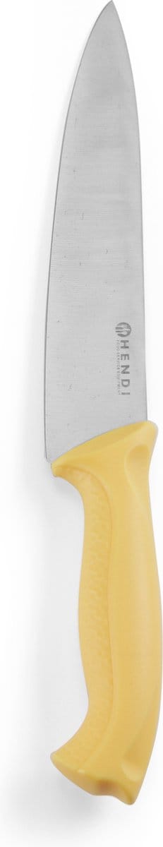 HENDI Koksmes – Geel – HACCP Polypropyleen Heft – 320 mm