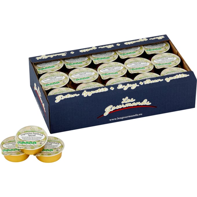 Sandwich spread Les Gourmands vega 45x25 gram cupjes