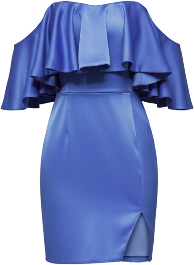 LARICA Jurk - Rits - Jurk Blauw M