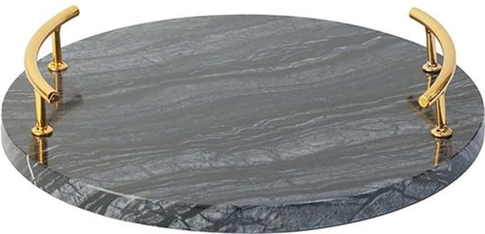 FUGURATO DIENBLAD MARBLE 0502 | ZWART - GOUD