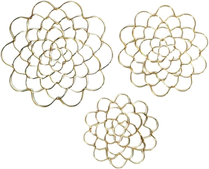 Bloemenrooster Vaas - Bloemstukken Hulp - Bloemen Schikken - Set van Drie - 3 Maten - Lichtblauw