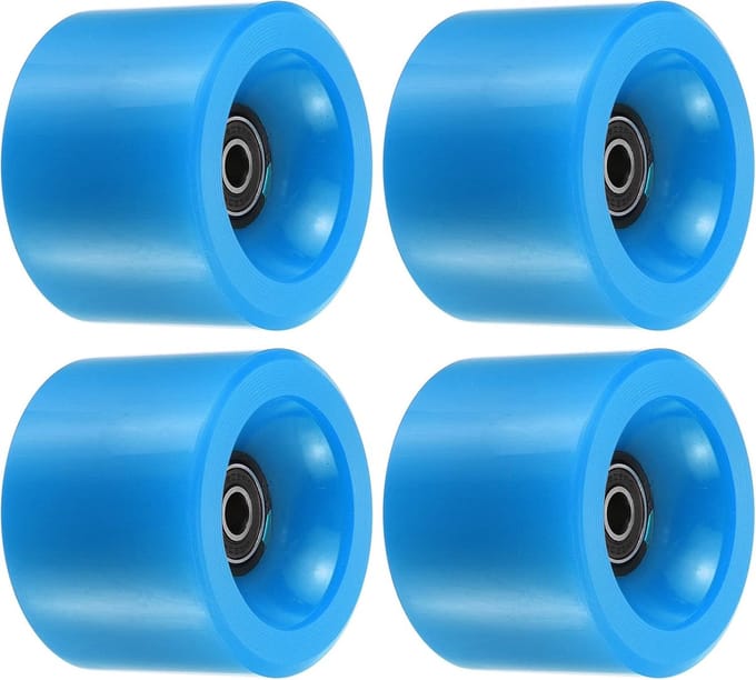 Longboard Wielen - Cruiser Wielen - Soepel Rijden - Zachte PU Constructie - 70mm Diameter - Blauw