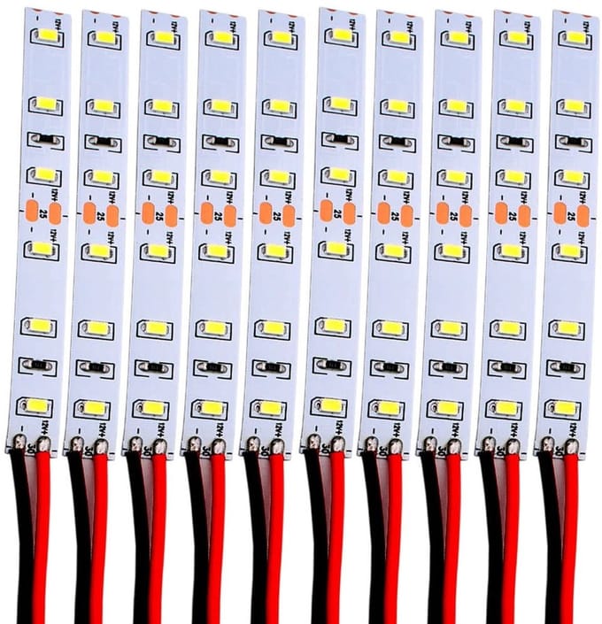 Dailygoods - Set van 10 LED Huisverlichting 12-18V met Kabel voor Modelbouw