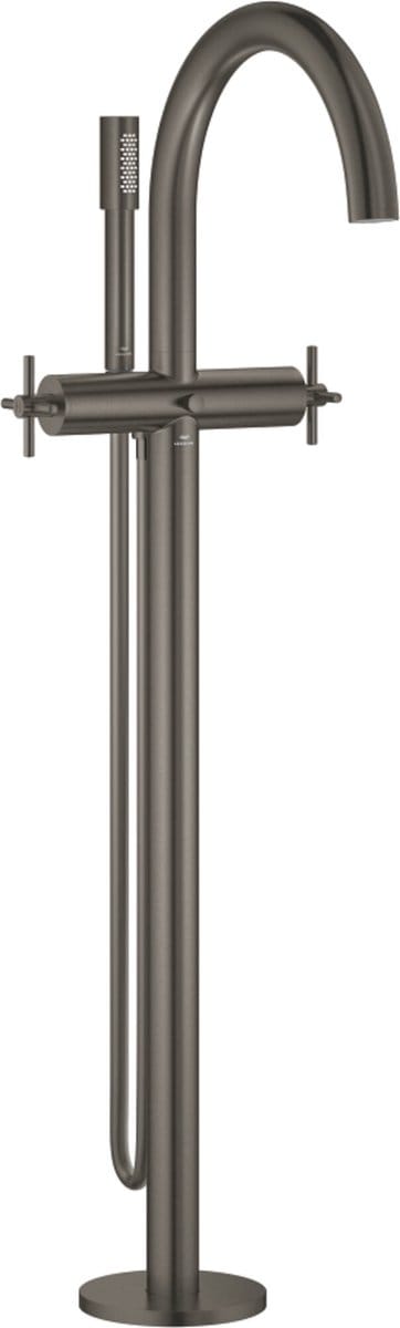 Grohe Atrio Spa vrijstaande Badmengkraan Hard Graphite Geborsteld