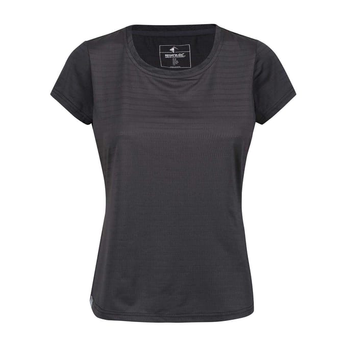 Regatta Dames/Dames Horizontaal Streep Regular T-shirt (Afdichting Grijs)