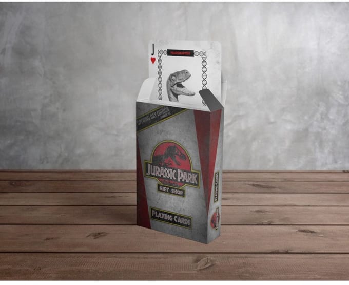 FaNaTtik Jurassic Park Speelkaarten Jurassic Park Multicolours