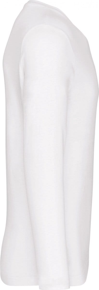 Kariban T-shirt V-hals lange mouwen K358 - White - M