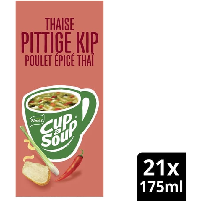 Cup-a-Soup Knorr Thaise pittige kip 21x175ml