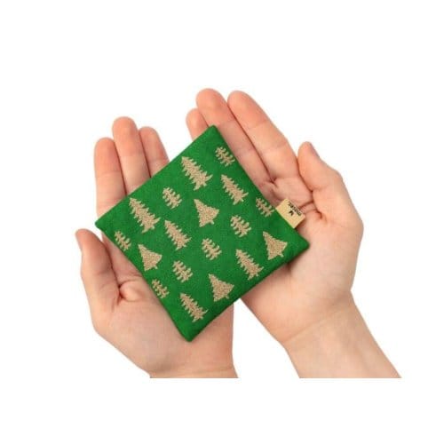 Kerst kersenpit mini kussen 2 assorti