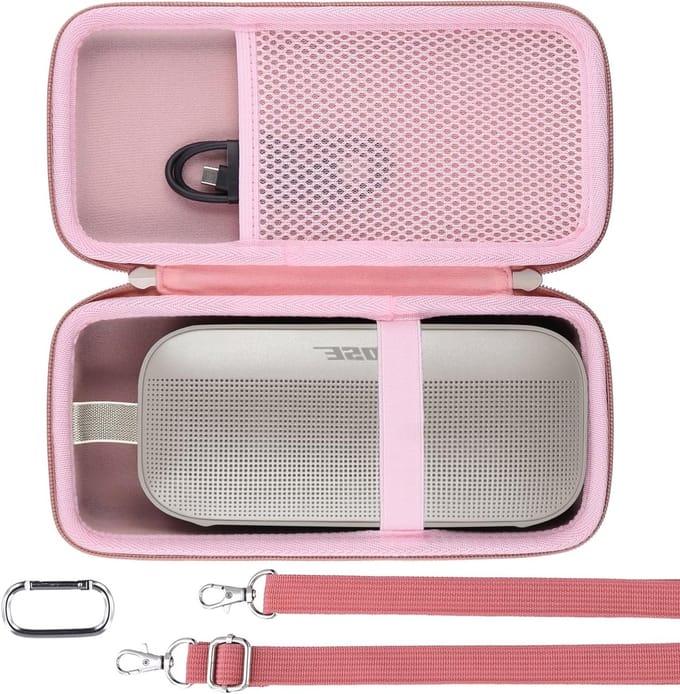 Duurzame Hard Case voor Bose SoundLink Flex Bluetooth Speaker - Bescherming, Transport, Roze