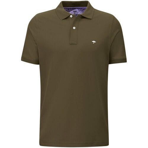 Fynch-Hatton Polo Uni Cotton Deep Forest / male
