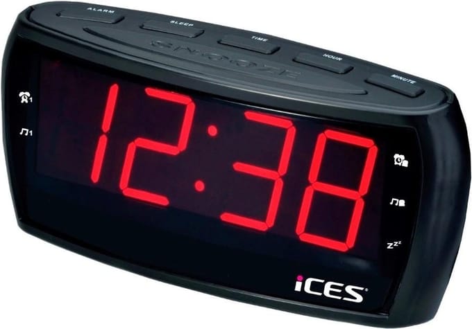 Radio-wekker met FM-radio Lenco ICR-230-1 Zwart, Lenco zwart