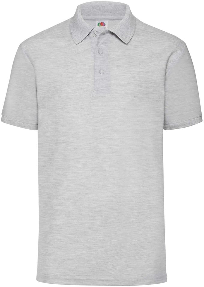 Poloshirt Fruit Of The Loom 65/35 Volwassen Gris - S