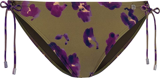 Beachlife Painted Animal regular bikinibroekje - Groen - Bloemenprint