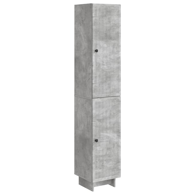 vidaXL - Kast - Set - 2 - st - Betongrijs - Bewerkt - hout