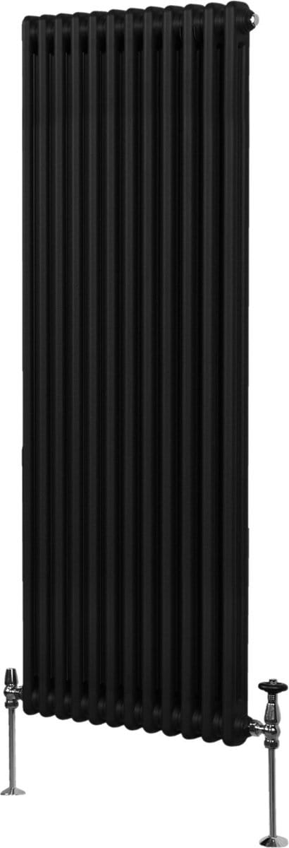 Traditionele 2 kolom verticaal radiator - zwart - 1800x562mm - 6360btu