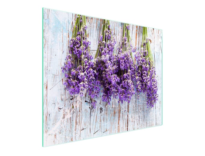 TMK ArtDeko - Snijplank - 52x30 cm - Geharde Glas - Lawenda