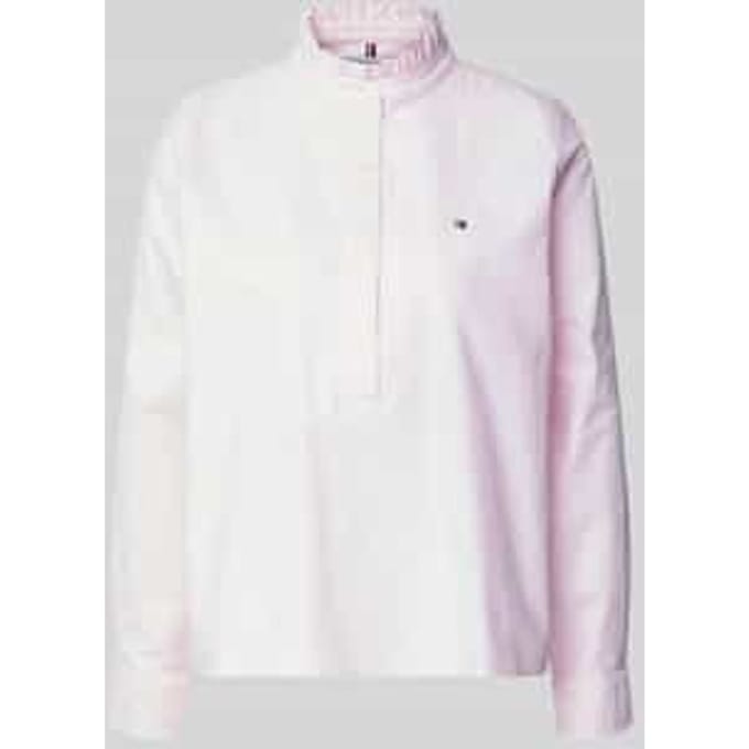 Comfort fit blouse met lange mouwen van puur katoen