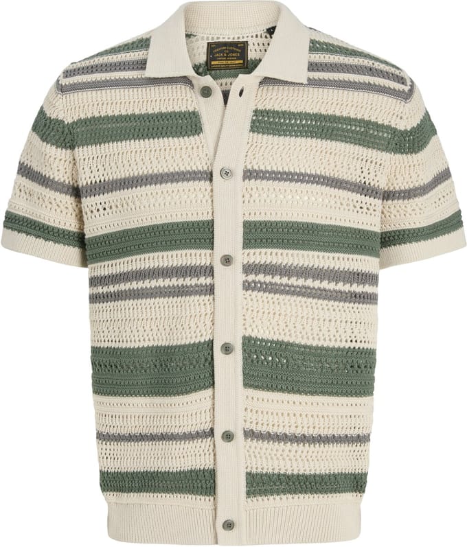 JACK&JONES - JPRBLUHAMILTON BUTTON THROUGH POLO SS - Heren - Polo's