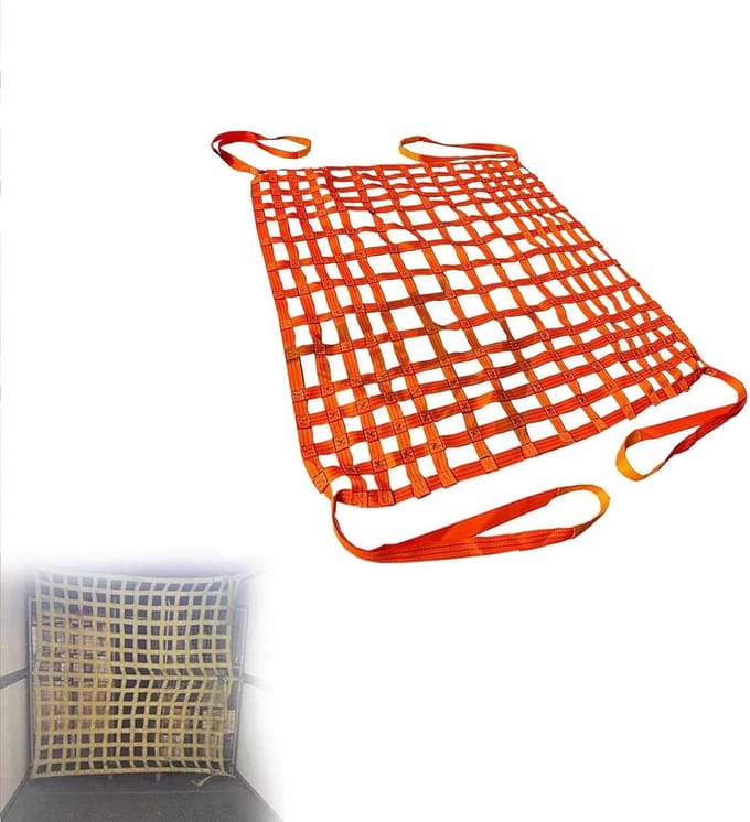 Polyester Sling Hangnet - Vrachnet Lading Lift - Goederen Hijsen - Verbeterde Materiaaltechnologie - 2 X 2M / 3.5t - Multicolor