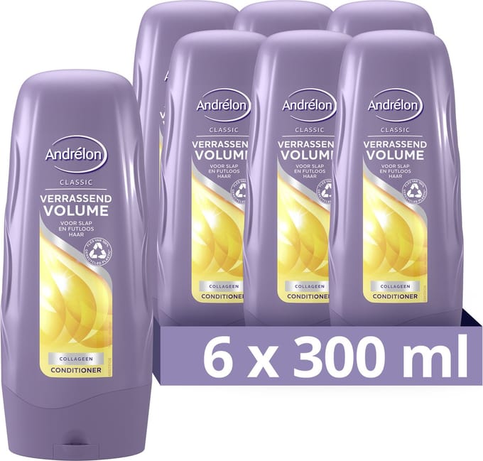 Andrélon Classic Verrassend Volume Conditioner - 6 x 300 ml - Voordeelverpakking