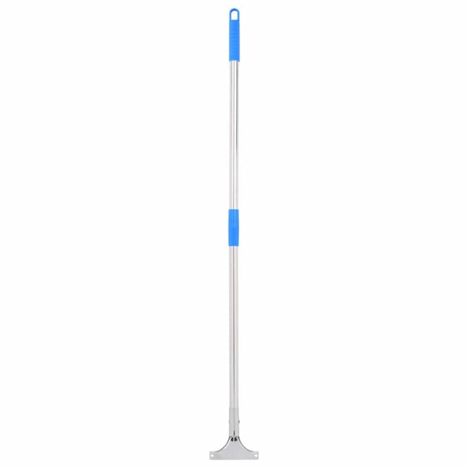 vidaXL Vloerwisser 60x122,5 cm staal en rubber