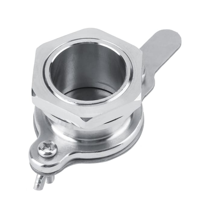 RVS Schuifafsluiter Imkergereedschap Extractor Bottelapparatuur Honingkraan white