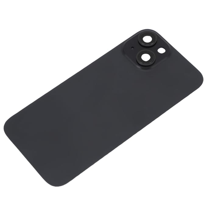 Achterruit Deksel Vervanging voor 15 Mobiele Telefoon Onderdelen Kit Set met Camera Lens Componenten black