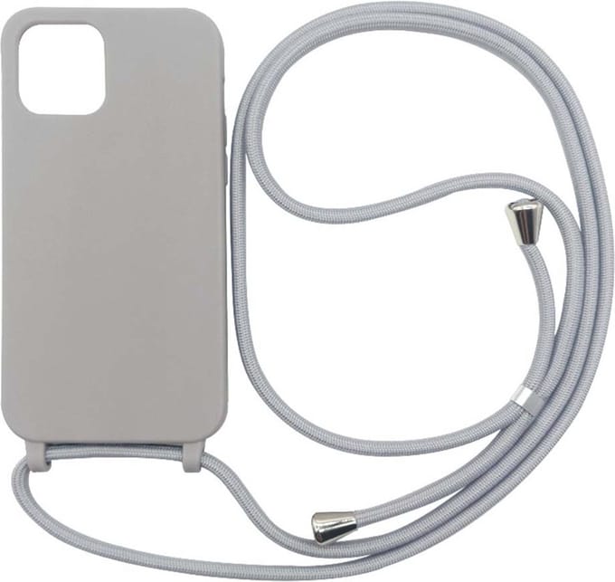 Smartphonica iPhone 11 Pro Max hoesje met koord - Grijs geschikt voor iPhone 11 Pro Max