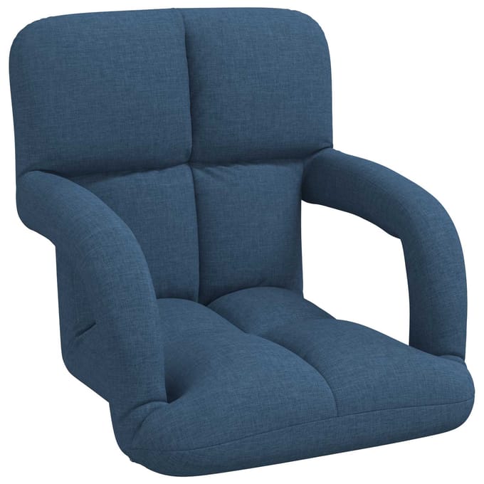 vidaXL - Verstelbare - Vloerstoel - met - Armleuning - 5 - Posities - Stof