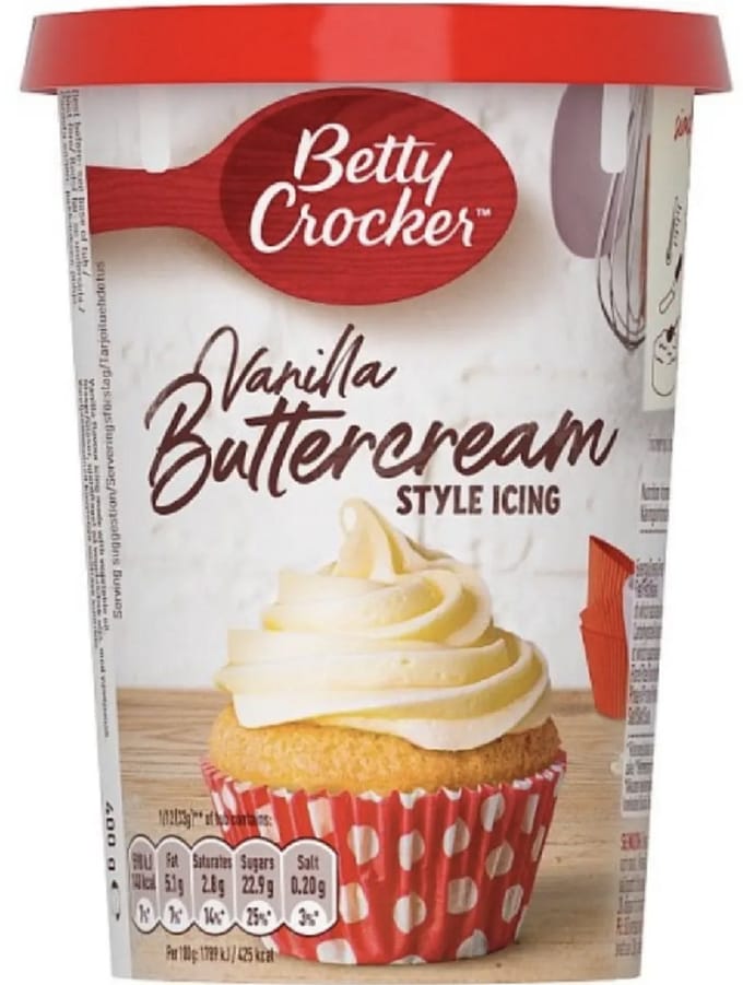 Betty Crocker Vanille Botercrème Icing 400g