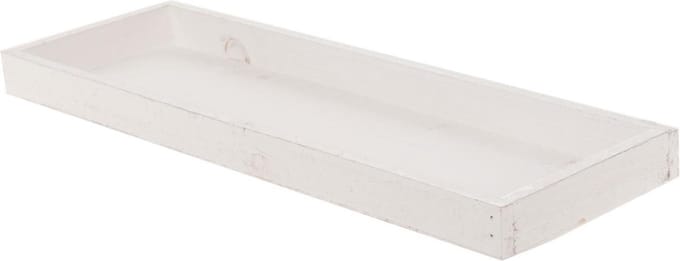 Houten Plateau Langwerpig - Wit