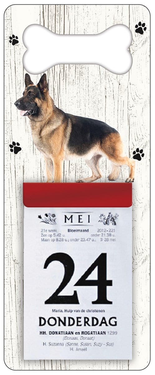 Scheurkalender 2027 Hond: Duitse Herder Langharig