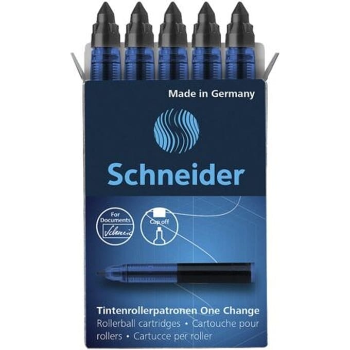 Schneider navulling rollerball - One Change - doosje a 5 stuks - zwart - S-185401