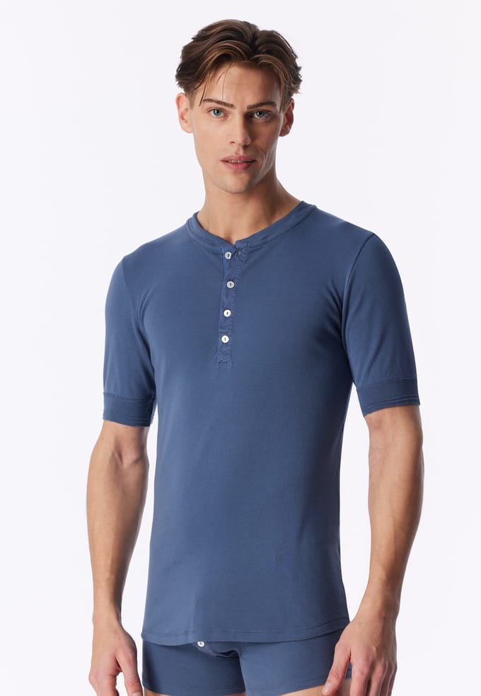 Shirt met korte mouwen in faded denim - Revival Karl-Heinz 8