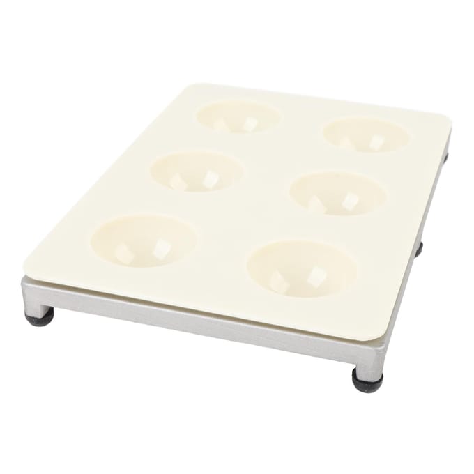 Machine à Raviolis 6 Trous Alliage d'Aluminium ABS Facile à Utiliser Haute Efficacité Presse à Raviolis pour Cuisine white