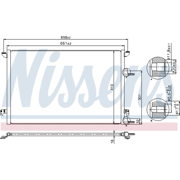 Condensor, airconditioning NISSENS 940320