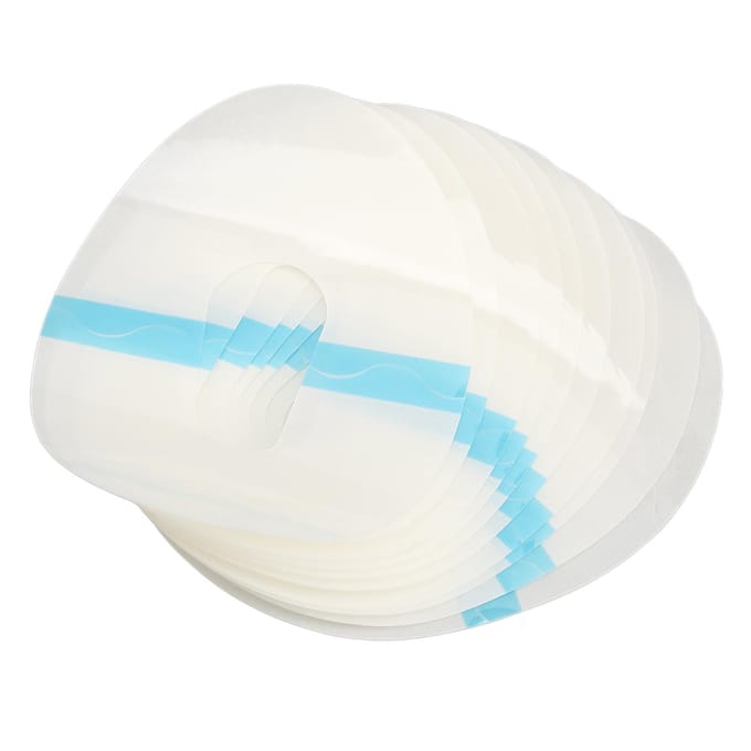 10pcs Autocollants de Sonde de Surveillance du Glucose Adhésif Imperméable Couverture de Capteur de Glucose Transparent white