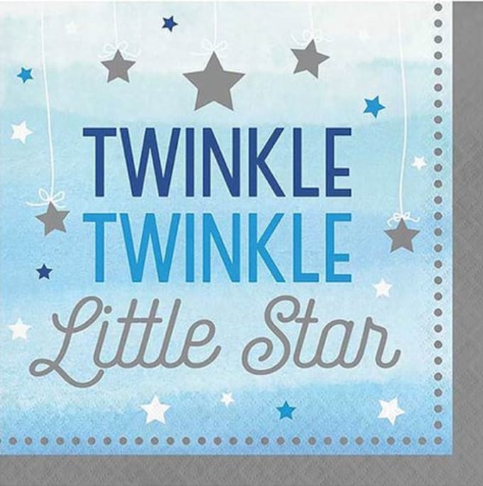 Servetten Twinkle twinkle jongen