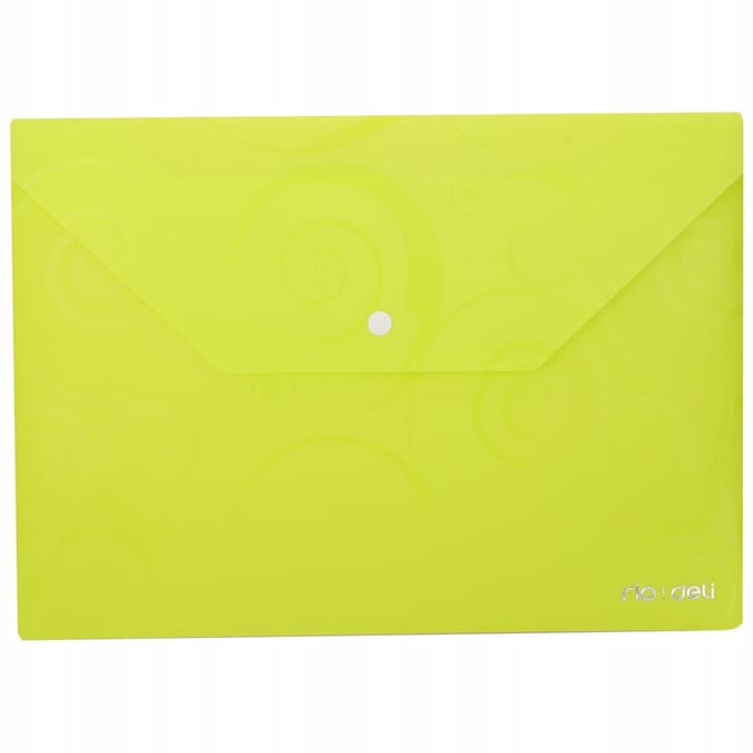 Deli A4 Groene Map met Drukknoop - School & Kantoor