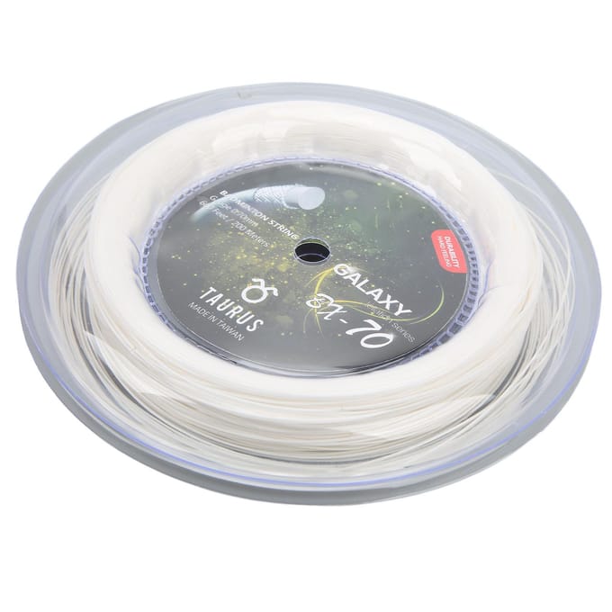 POWERTI BX70 Badminton Racketsnaren Hoge Elastische Nylon Badminton Racket Snaar 0.7mm Badminton wit