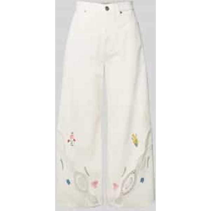 Wide leg jeans met verkort model, model 'LORD'