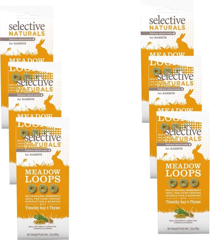 Supreme Selective Naturals Meadow Loops - Knaagdiersnack - 6 x 80 g