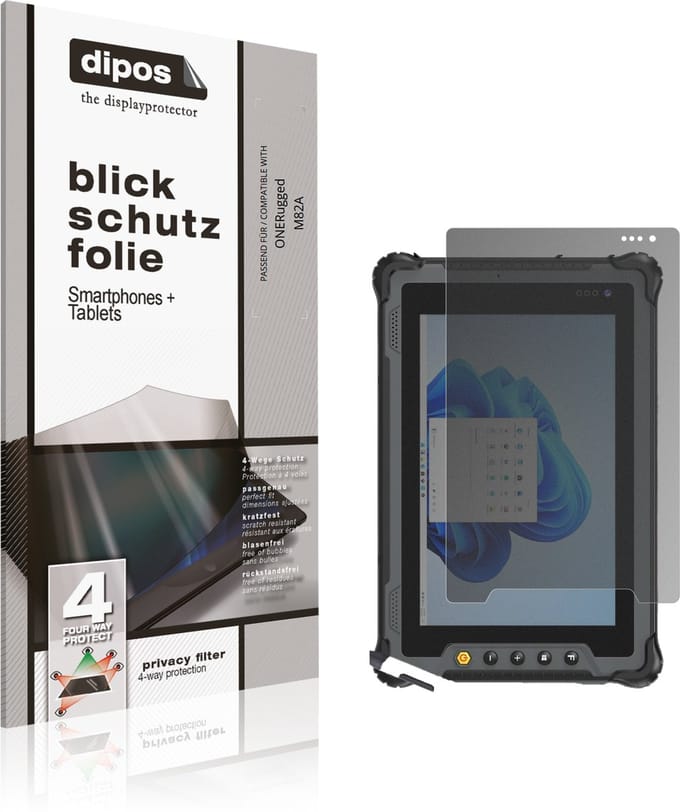 dipos – Matte Privacy Screenprotector geschikt voor ONERugged M82A | Anti-Spy Beschermfolie
