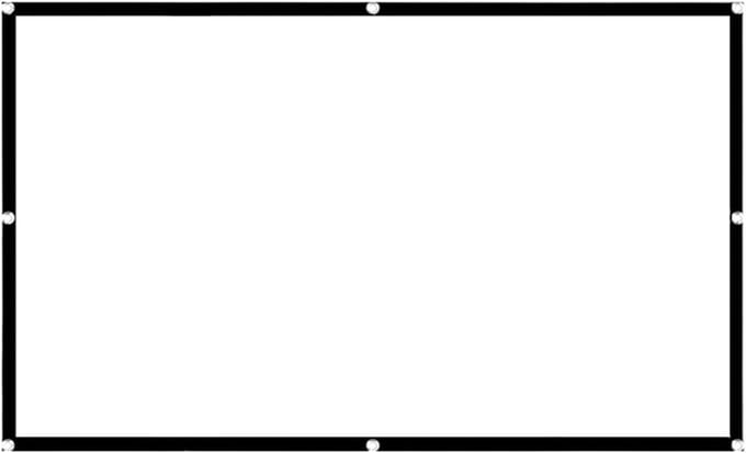 Projectorscherm - Scherm Projector - Thuisbioscoop Maken - Kreukvrij Ontwerp - 100 Inch - Wit