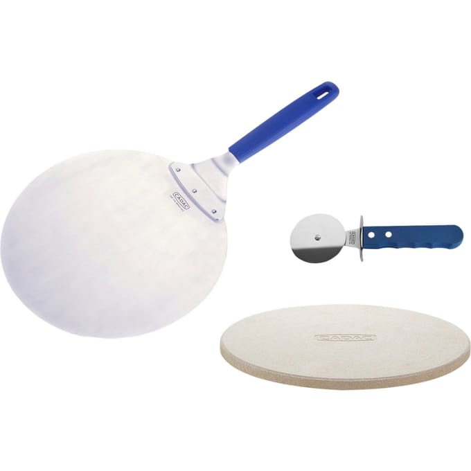Pizza cutter set (stone/lifter/cutter)