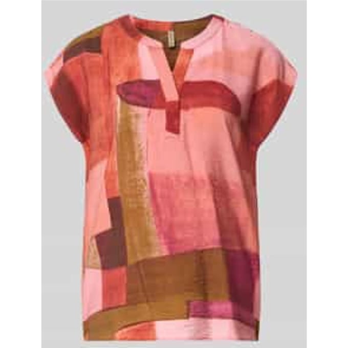 regular fit blouse van viscosemix model 'Catania'