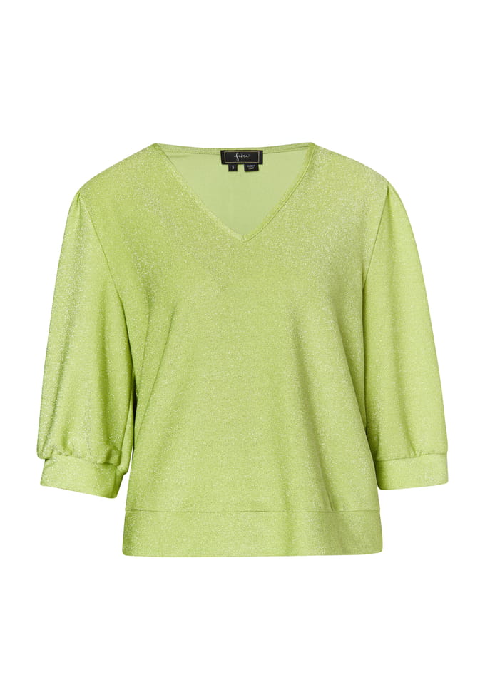 Faina Glitter Shirt Dames kalk
